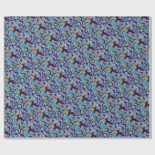 明るくカラフルな円および渦巻の包装紙 ラッピングペーパー (フラット)