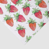 明るくカラフルな水彩画のフルーツのようないちご 薄葉紙 (詳細)