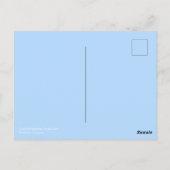 明るくカラフルな螺線形の虹の渦巻 ポストカード (裏面)