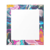 明るくカラフル抽象芸術 ノートパッド (正面)