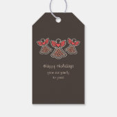 明るくカラフル真珠の天使CC0080クリスマス ギフトタグ (裏面)