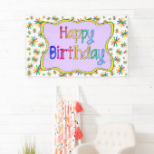 明るくカラフル誕生日 横断幕 (インサイチュ)