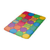 明るくカラーサークルは縞で飾り、 バスマット (アングル)