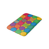 明るくカラーサークルは縞で飾り、 バスマット (アングル)