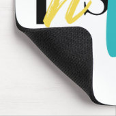 明るくクリエイティブモダンタイポグラフィインスパイア マウスパッド (コーナー)