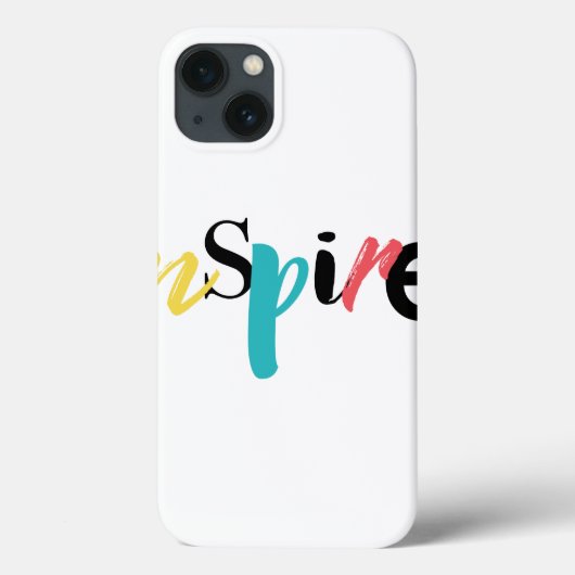明るくクリエイティブモダンタイポグラフィインスパイア Case-Mate iPhoneケース (裏面)