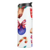 明るくシームレスな新年のキャンディのパターン、ba タンブラー (回転左)