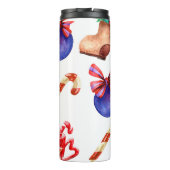 明るくシームレスな新年のキャンディのパターン、ba タンブラー (裏面)