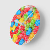 明るくパタカラフルーン ラウンド壁時計 (傾斜)