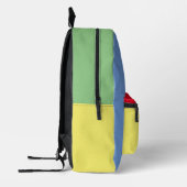 明るくパーソナライズされたすカラフルる プリントバックパック (左)