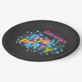 明るくパーソナライズなプールを囲んでのパーティの紙皿 ペーパープレート (アングル)