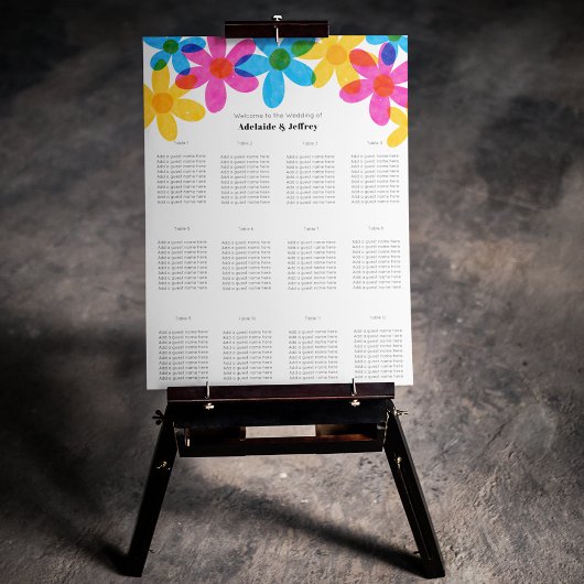 明るくヒッピーはっきりしたの花春の結婚式 ポスター