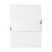 明るくヒッピーはっきりしたの花春の結婚式 招待状ベリーバンド (裏面例)