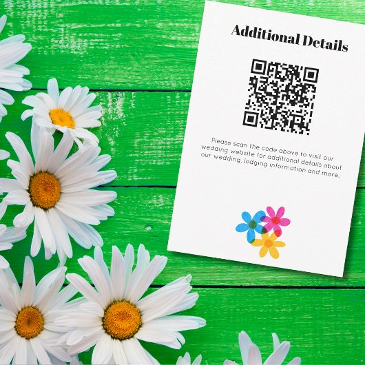 明るくヒッピーはっきりしたの花春の結婚式 招待状