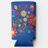 明るくフェスティバルの花 スリム缶クーラー (正面)