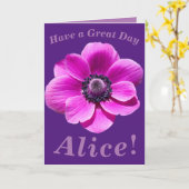 明るくフローラはっきりした誕生日カード カード (黄色い花)