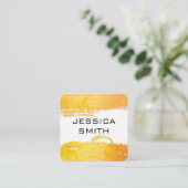 明るくブラシをかけられた スクエア名刺 (スタンド正面)