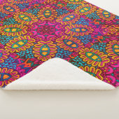 明るくマンダカラフルラ シェルパブランケット (3/4)