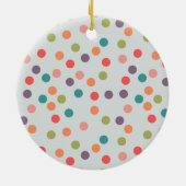 明るくメリーカラフルクリスマス家族 セラミックオーナメント (裏面)