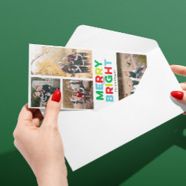 明るくメリースキニーカラフルカード シーズンカード