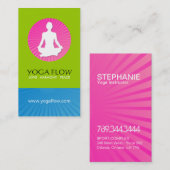 明るくモダンなヨガの名刺 名刺 (正面/裏面)