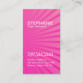 明るくモダンなヨガの名刺 名刺 (裏面)