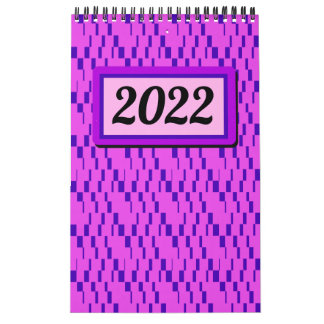 明るくレトロのグカラフルラフィックカレンダー カレンダー