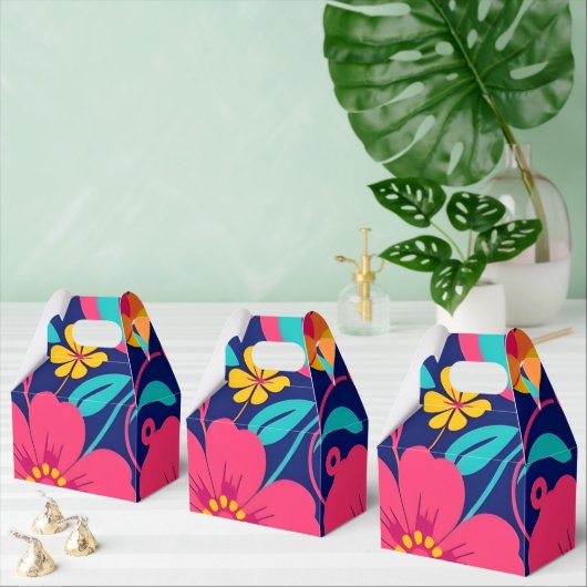 明るくレトロはっきりしたの花 – ドーパミンスタイル フェイバーボックス (複数)