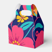 明るくレトロはっきりしたの花 – ドーパミンスタイル フェイバーボックス (正面サイド)