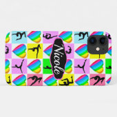 明るく体操カラフルパーソナライズされた術 Case-Mate iPhoneケース (裏面(横))