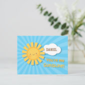 明るく元気なあなたは私の太陽のグリーティングカード ポストカード (スタンド正面)