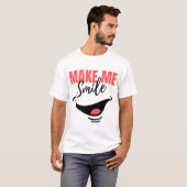 明るく元気なキャラクターグラフィックで笑顔に Tシャツ (正面フル)