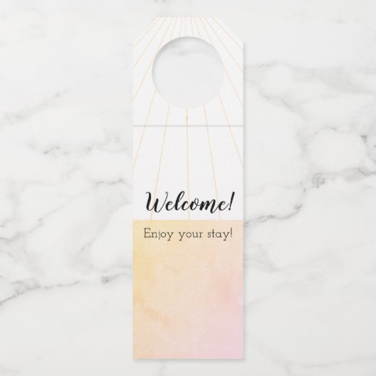 明るく元気な歓迎！お楽しむ前の滞在！タグ ボトルネックタグ (正面)