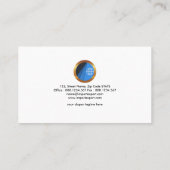 明るく全体的な販売の輸出入の波 名刺 (裏面)