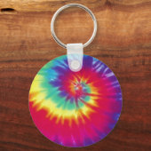 明るく可愛カラフルい絞り染めキーホルダー キーホルダー (正面)