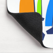 明るく多彩なヨット マウスパッド (コーナー)