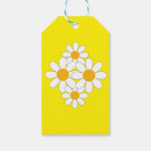 明るく大胆なデイジー ギフトタグ (裏面)