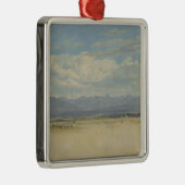 明るく山が多いパノラマ1829年 メタルオーナメント (右)