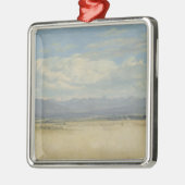 明るく山が多いパノラマ1829年 メタルオーナメント (左)