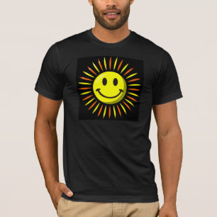 明るく幸せなスマイル-顔 Tシャツ