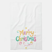 明るく愉快なクールクリスマス キッチンタオル (縦)