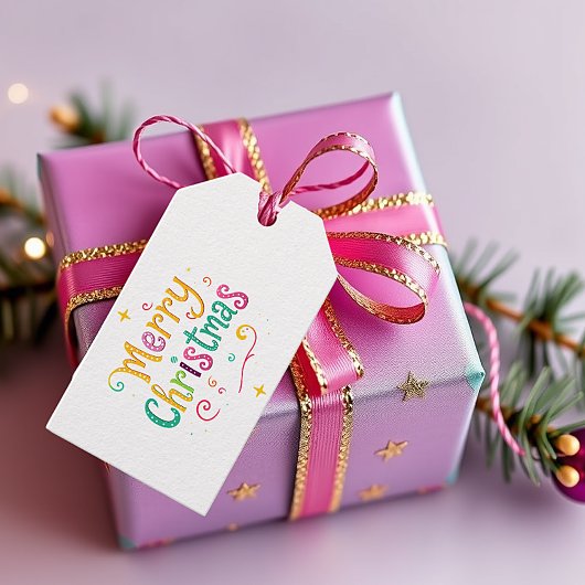 明るく愉快なクールクリスマス ギフトタグ