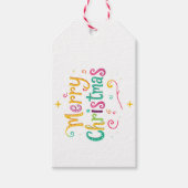 明るく愉快なクールクリスマス ギフトタグ (正面)