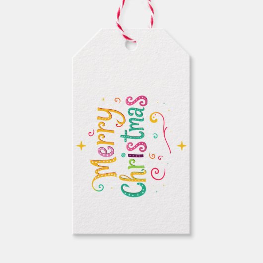 明るく愉快なクールクリスマス ギフトタグ (正面)