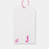 明るく愉快なクールクリスマス ギフトタグ (裏面)