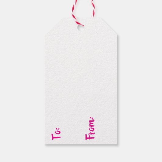 明るく愉快なクールクリスマス ギフトタグ (裏面)