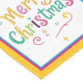 明るく愉快なクールクリスマス ショートテーブルランナー (コーナー)