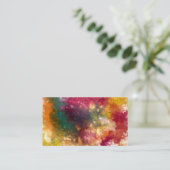 明るく抽象的な名刺 名刺 (スタンド正面)