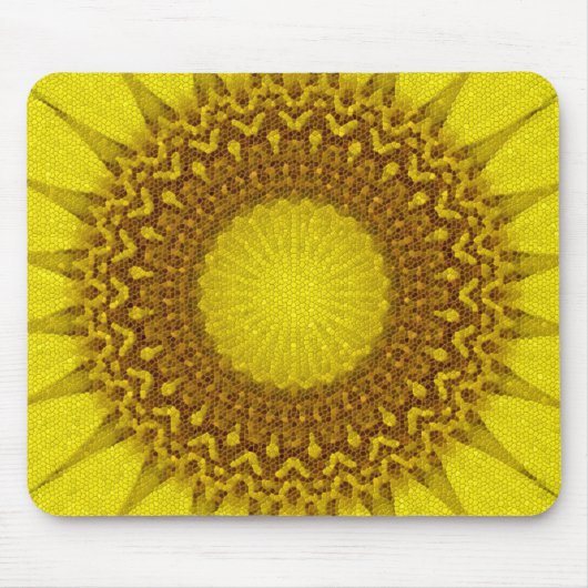 明るく日当たりの良い抽象芸術モザイクタイル マウスパッド (正面)