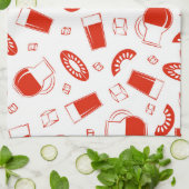 明るく明るいプリント。 キッチンタオル (折り畳み)